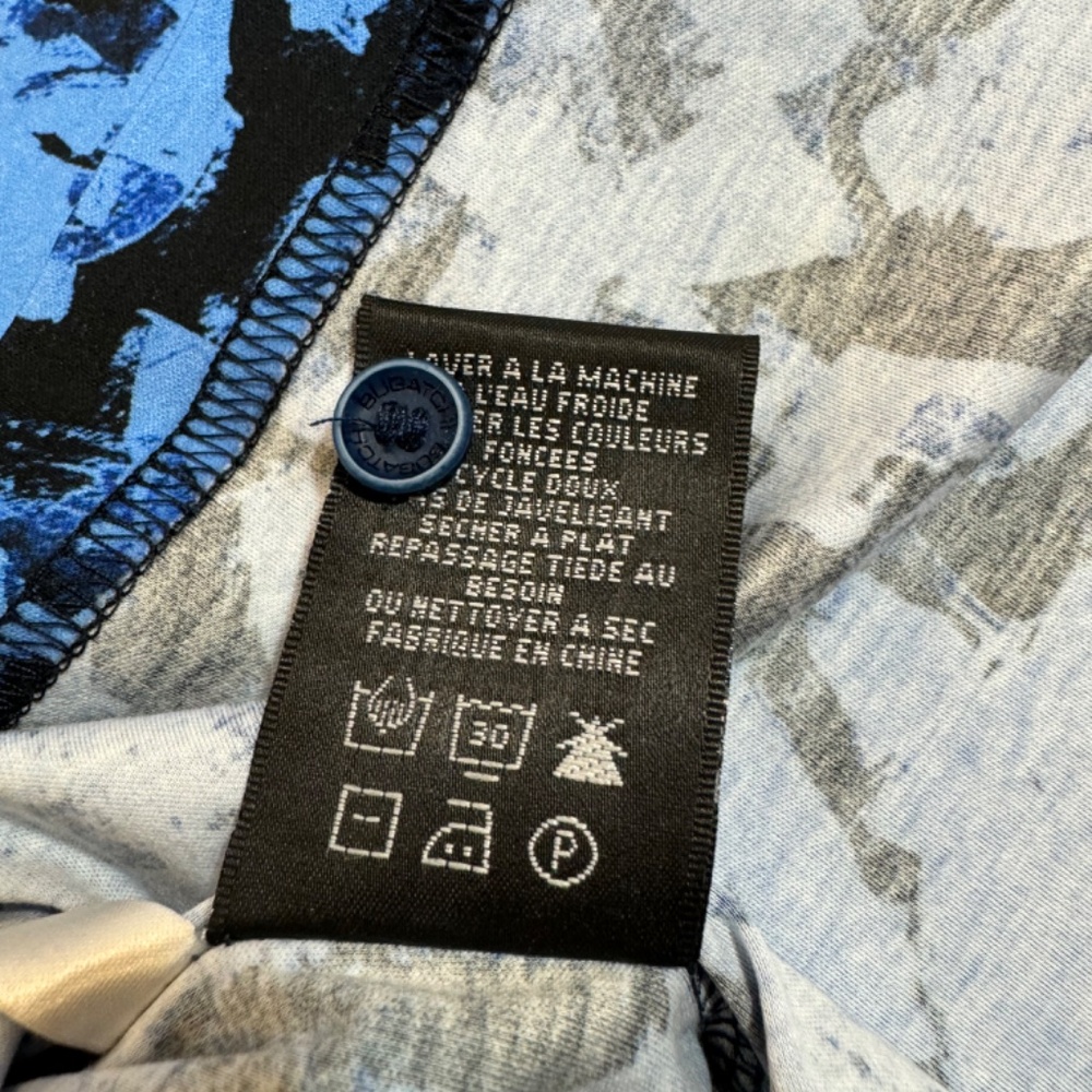 Bugatchi Blue Pattern Polo - image 4